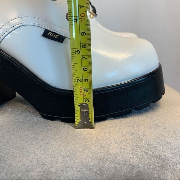 Roc White Combat Boots Size 41/ US 10 - NWOB! - Picture 8 of 13